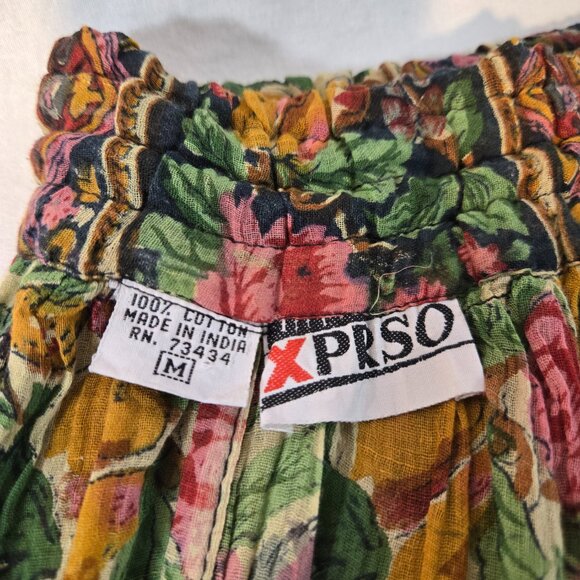 VINTAGE Semi-Sheer Festival Boho Full Peasant Silhouette Skirt OVERSIZED Size M. - Picture 12 of 17